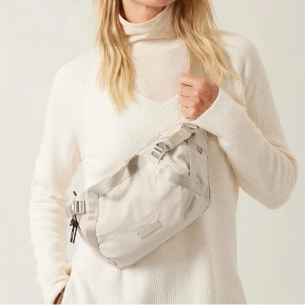 Athleta Tan Crossbody Bag with Adjustable Straps